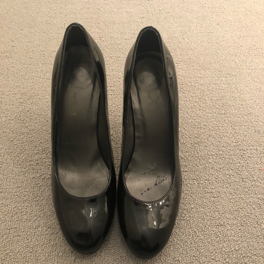 Stuart Weitzman Black Patent Leather Heels